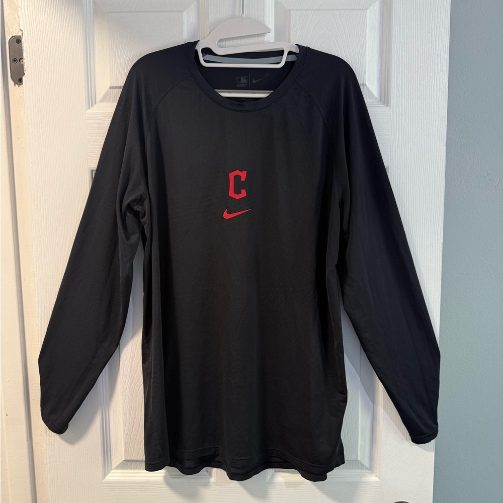 Cleveland Guardians  - Nike - Men’s- Black Dri-FIT Shirt - long sleeve - XL